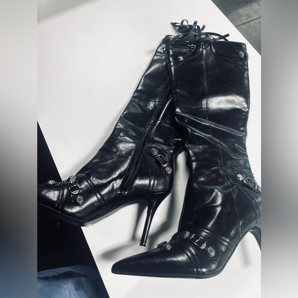 Vintage leather boots / discontinued rare find - Picture 4 of 5